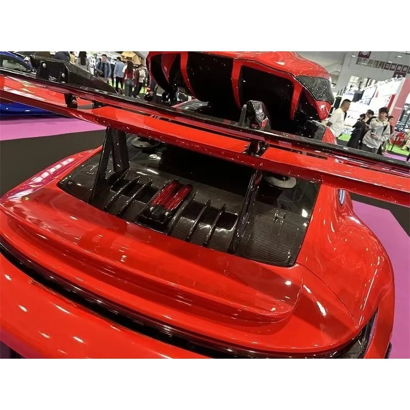 For  Carrera 911 992 2020 2021 2022 2023 Upgrade GT3RS Style Carbon Fiber Material Rear Spoiler Wing Accessories Parts